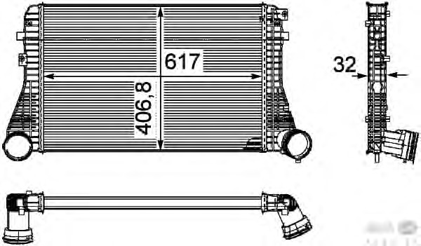 Intercooler, compresor 8ML 376 746-061 BEHR HELLA SERVICE - Turbocompressor Intercooler, compresor 8ML 376 746-061 BEHR HELLA SERVICE - Turbocompressor
