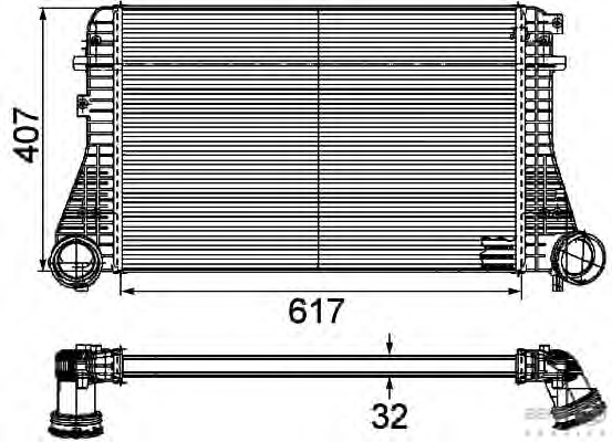 Intercooler, compresor 8ML 376 746-201 BEHR HELLA SERVICE - Turbocompressor Intercooler, compresor 8ML 376 746-201 BEHR HELLA SERVICE - Turbocompressor