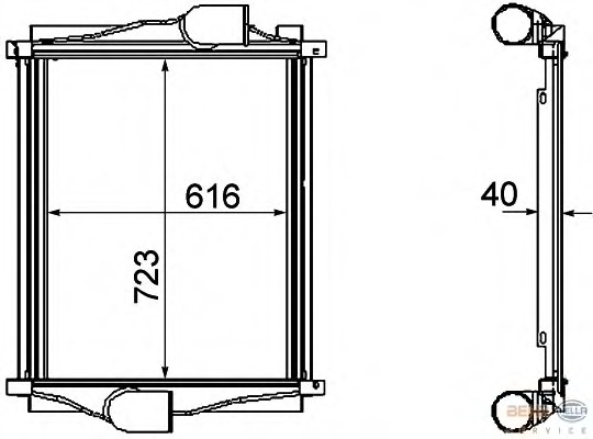 Intercooler, compresor 8ML 376 746-311 BEHR HELLA SERVICE - Turbocompressor Intercooler, compresor 8ML 376 746-311 BEHR HELLA SERVICE - Turbocompressor