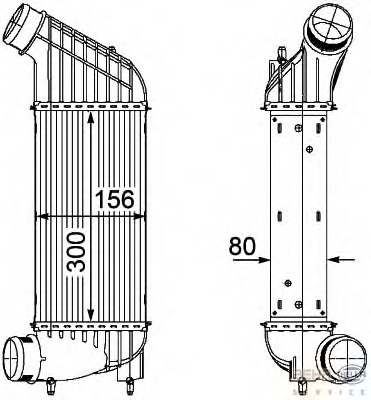 Intercooler, compresor 8ML 376 746-361 BEHR HELLA SERVICE - Turbocompressor Intercooler, compresor 8ML 376 746-361 BEHR HELLA SERVICE - Turbocompressor