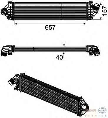 Intercooler, compresor 8ML 376 746-471 BEHR HELLA SERVICE - Turbocompressor Intercooler, compresor 8ML 376 746-471 BEHR HELLA SERVICE - Turbocompressor