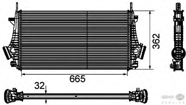 Intercooler, compresor 8ML 376 746-481 BEHR HELLA SERVICE - Turbocompressor Intercooler, compresor 8ML 376 746-481 BEHR HELLA SERVICE - Turbocompressor
