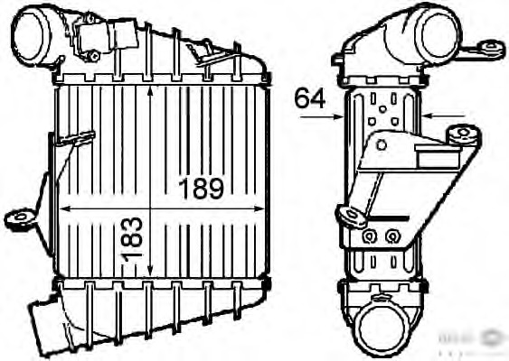 Intercooler, compresor 8ML 376 760-581 BEHR HELLA SERVICE - Turbocompressor Intercooler, compresor 8ML 376 760-581 BEHR HELLA SERVICE - Turbocompressor