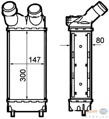Intercooler, compresor 8ML 376 760-741 BEHR HELLA SERVICE - Turbocompressor Intercooler, compresor 8ML 376 760-741 BEHR HELLA SERVICE - Turbocompressor