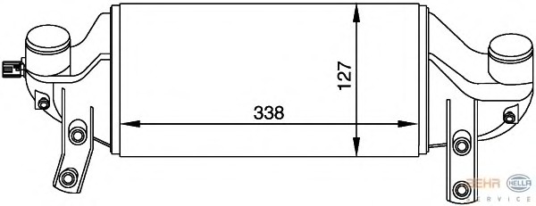 Intercooler, compresor 8ML 376 765-091 BEHR HELLA SERVICE - Admisie aer motor