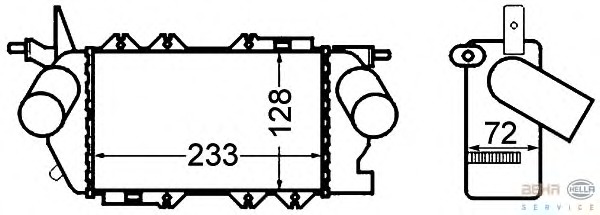 Intercooler, compresor 8ML 376 776-411 BEHR HELLA SERVICE - Turbocompressor Intercooler, compresor 8ML 376 776-411 BEHR HELLA SERVICE - Turbocompressor