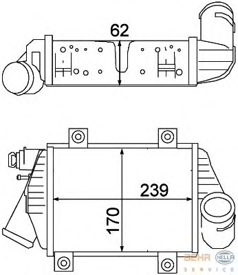 Intercooler, compresor 8ML 376 776-591 BEHR HELLA SERVICE - Turbocompressor Intercooler, compresor 8ML 376 776-591 BEHR HELLA SERVICE - Turbocompressor
