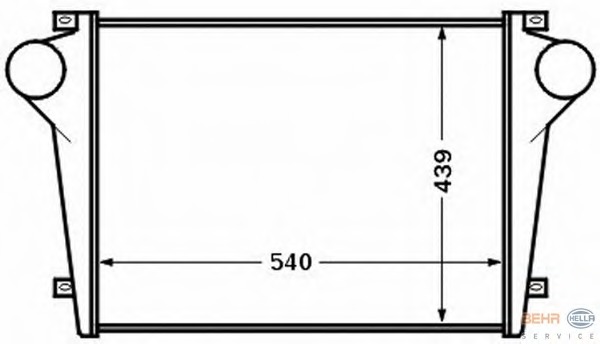 Intercooler, compresor 8ML 376 776-741 BEHR HELLA SERVICE - Turbocompressor Intercooler, compresor 8ML 376 776-741 BEHR HELLA SERVICE - Turbocompressor