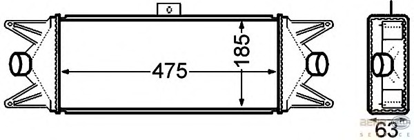 Intercooler, compresor 8ML 376 776-771 BEHR HELLA SERVICE - Turbocompressor Intercooler, compresor 8ML 376 776-771 BEHR HELLA SERVICE - Turbocompressor