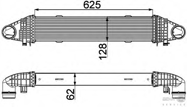 Intercooler, compresor 8ML 376 777-091 BEHR HELLA SERVICE - Turbocompressor Intercooler, compresor 8ML 376 777-091 BEHR HELLA SERVICE - Turbocompressor