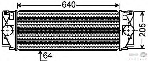 Intercooler, compresor 8ML 376 777-381 BEHR HELLA SERVICE - Admisie aer motor