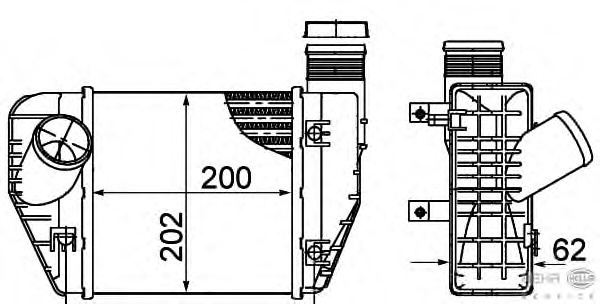 Intercooler, compresor 8ML 376 899-071 BEHR HELLA SERVICE - Turbocompressor Intercooler, compresor 8ML 376 899-071 BEHR HELLA SERVICE - Turbocompressor
