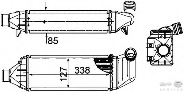Intercooler, compresor 8ML 376 899-081 BEHR HELLA SERVICE - Turbocompressor Intercooler, compresor 8ML 376 899-081 BEHR HELLA SERVICE - Turbocompressor