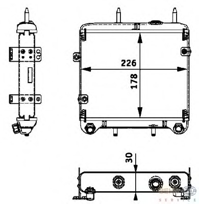 Radiator ulei, ulei motor 8MO 376 725-291 BEHR HELLA SERVICE - Radiator ulei Radiator ulei, ulei motor 8MO 376 725-291 BEHR HELLA SERVICE - Radiator ulei
