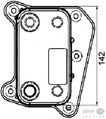 Radiator ulei, ulei motor 8MO 376 726-091 BEHR HELLA SERVICE - Radiator ulei Radiator ulei, ulei motor 8MO 376 726-091 BEHR HELLA SERVICE - Radiator ulei