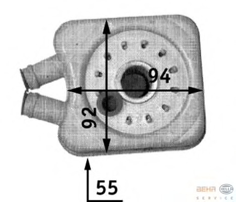 Radiator ulei, ulei motor 8MO 376 726-221 BEHR HELLA SERVICE - Radiator ulei Radiator ulei, ulei motor 8MO 376 726-221 BEHR HELLA SERVICE - Radiator ulei