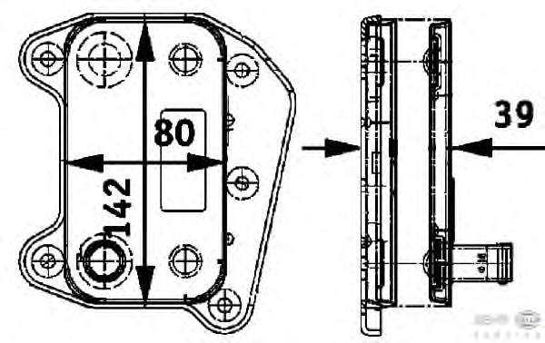 Radiator ulei, ulei motor 8MO 376 726-321 BEHR HELLA SERVICE - Radiator ulei Radiator ulei, ulei motor 8MO 376 726-321 BEHR HELLA SERVICE - Radiator ulei