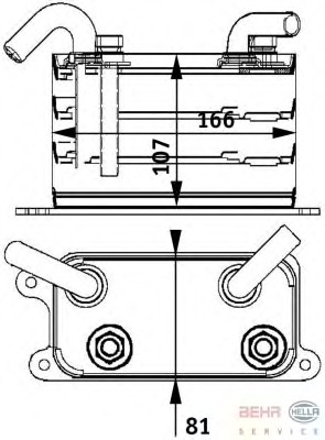 Radiator ulei, ulei motor 8MO 376 729-631 BEHR HELLA SERVICE - Radiator ulei Radiator ulei, ulei motor 8MO 376 729-631 BEHR HELLA SERVICE - Radiator ulei