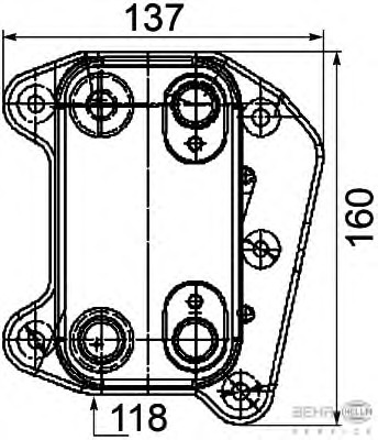 Radiator ulei, ulei motor 8MO 376 755-261 BEHR HELLA SERVICE - Radiator ulei Radiator ulei, ulei motor 8MO 376 755-261 BEHR HELLA SERVICE - Radiator ulei