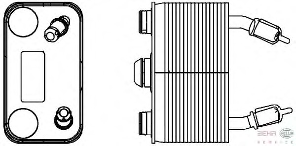 Radiator racire ulei, cutie de viteze automata 8MO 376 778-191 BEHR HELLA SERVICE - Comanda cutie de viteze/ hidraulica