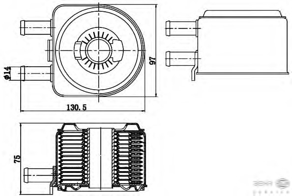 Radiator ulei, ulei motor 8MO 376 783-791 BEHR HELLA SERVICE - Ungere Radiator ulei, ulei motor 8MO 376 783-791 BEHR HELLA SERVICE - Ungere