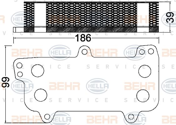 Radiator ulei, ulei motor 8MO 376 797-031 BEHR HELLA SERVICE - Radiator ulei Radiator ulei, ulei motor 8MO 376 797-031 BEHR HELLA SERVICE - Radiator ulei