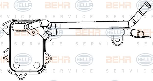 Radiator ulei, ulei motor 8MO 376 797-041 BEHR HELLA SERVICE - Radiator ulei Radiator ulei, ulei motor 8MO 376 797-041 BEHR HELLA SERVICE - Radiator ulei