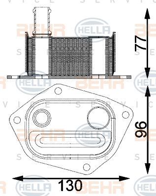 Radiator ulei, ulei motor 8MO 376 797-141 BEHR HELLA SERVICE - Ungere Radiator ulei, ulei motor 8MO 376 797-141 BEHR HELLA SERVICE - Ungere