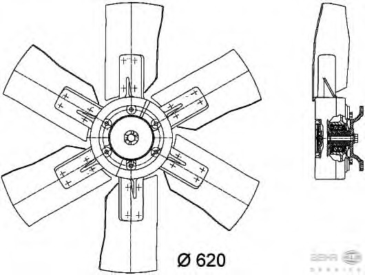 Ventilator, radiator 8MV 376 731-201 BEHR HELLA SERVICE - Gmv (electroventilator ) Ventilator, radiator 8MV 376 731-201 BEHR HELLA SERVICE - Gmv (electroventilator )