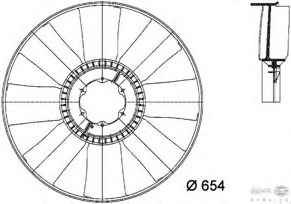 Paleta ventilator, racire motor 8MV 376 733-101 BEHR HELLA SERVICE - Ventilator radiator Paleta ventilator, racire motor 8MV 376 733-101 BEHR HELLA SERVICE - Ventilator radiator