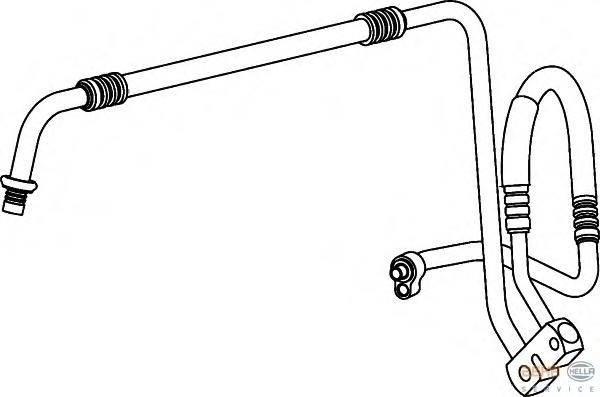 conducta presiune variabila,aer conditionat 9GS 351 337-011 BEHR HELLA SERVICE - Furtune aer conditionat
