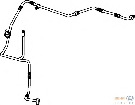 conducta presiune variabila,aer conditionat 9GS 351 337-101 BEHR HELLA SERVICE - Furtune aer conditionat