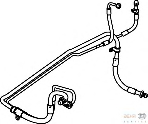 conducta presiune variabila,aer conditionat 9GS 351 337-351 BEHR HELLA SERVICE - Furtune aer conditionat