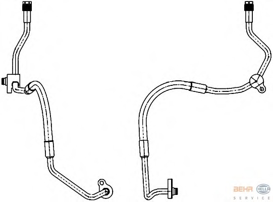 conducta inalta presiune,aer conditionat 9GS 351 338-461 BEHR HELLA SERVICE - Furtune aer conditionat