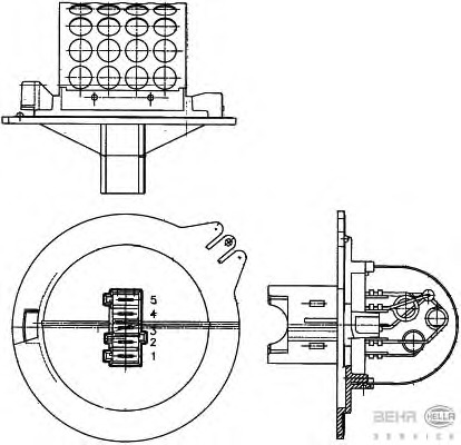 Rezistor, ventilator habitaclu 9ML 351 303-271 BEHR HELLA SERVICE - Motor ventilator/piese Rezistor, ventilator habitaclu 9ML 351 303-271 BEHR HELLA SERVICE - Motor ventilator/piese