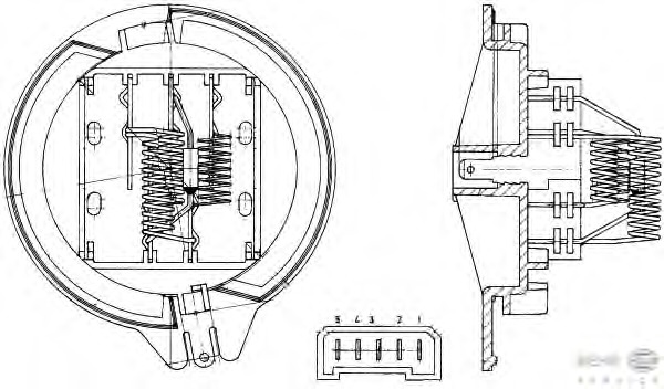 Rezistor, ventilator habitaclu 9ML 351 303-291 BEHR HELLA SERVICE - Motor ventilator/piese Rezistor, ventilator habitaclu 9ML 351 303-291 BEHR HELLA SERVICE - Motor ventilator/piese