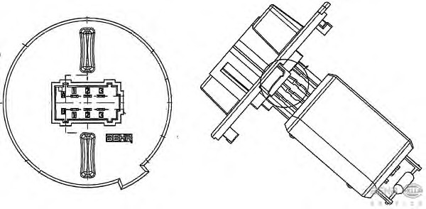 Rezistor, ventilator habitaclu 9ML 351 321-551 BEHR HELLA SERVICE - Motor ventilator/piese Rezistor, ventilator habitaclu 9ML 351 321-551 BEHR HELLA SERVICE - Motor ventilator/piese
