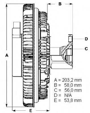 Cupla, ventilator radiator LK110 BERU - Ventilator radiator