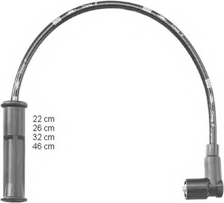 Set cablaj aprinder ZEF1546 BERU - Fisa bujie