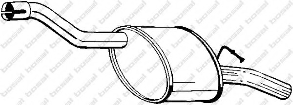 Toba esapament finala 154-607 BOSAL - Toba de esapament