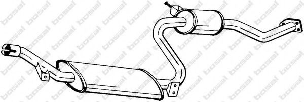 Toba esapamet intermediara 283-603 BOSAL - Toba de esapament Toba esapamet intermediara 283-603 BOSAL - Toba de esapament