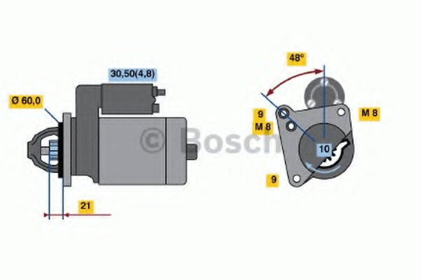 starter 0 001 106 405 BOSCH - Demaror / electromotor