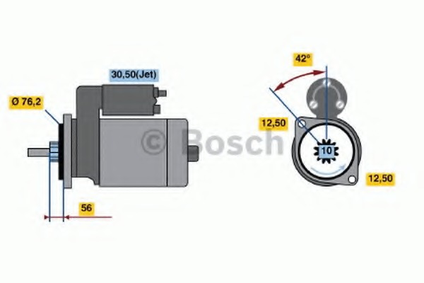 starter 0 001 107 022 BOSCH - Demaror / electromotor