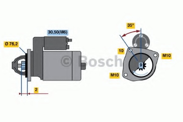 starter 0 001 109 310 BOSCH - Demaror / electromotor