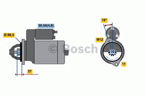 starter 0 001 109 361 BOSCH - Demaror / electromotor