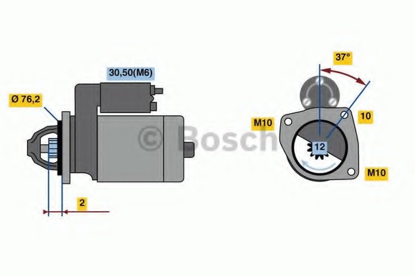 starter 0 001 109 397 BOSCH - Demaror / electromotor