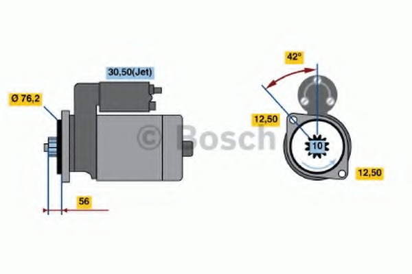 starter 0 001 121 026 BOSCH - Sistem pornire