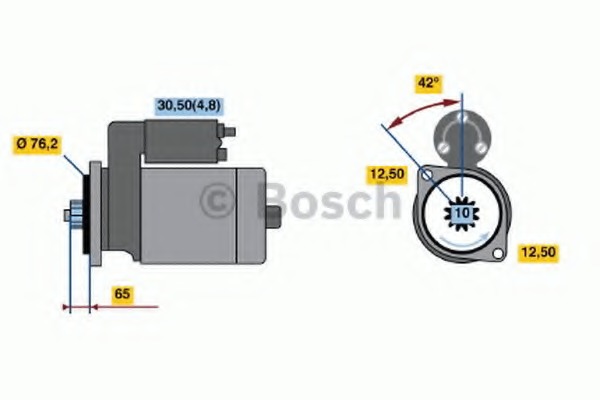 starter 0 001 121 402 BOSCH - Demaror / electromotor