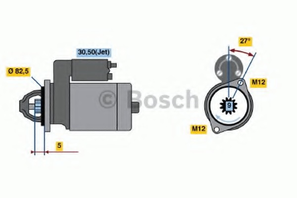 starter 0 001 125 053 BOSCH - Sistem pornire