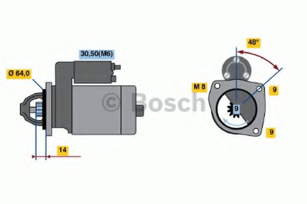 starter 0 001 137 001 BOSCH - Demaror / electromotor